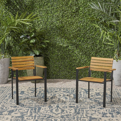 Chaise en bois et métal Laris