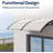 Polycarbonate Transparent Window Door Awning Spliced Canopy-105449824