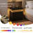 Modern Nightstand With LED Light And 2 Drawers-1400417644