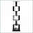 Bookshelf 6-Tier 360° Rotating with Acrylic Plates &amp; Anti-Toppling Base | Black | Particle Board