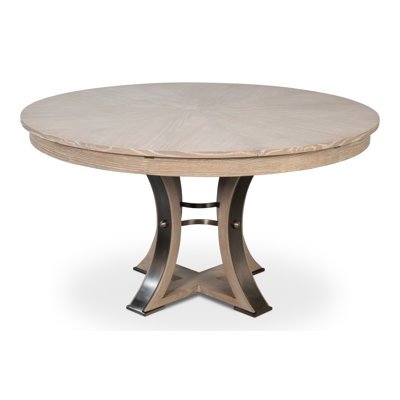 Tower Round Solid Oak Dining Table