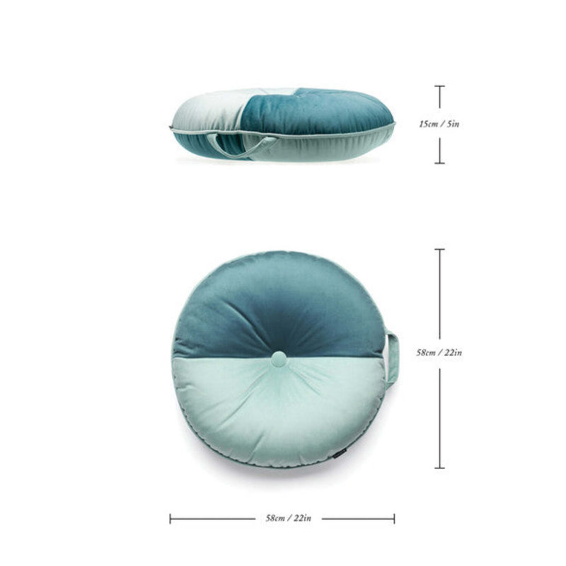 Velvet Circular Pillow Cover & Insert