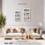 «Bathroom Humor Quotes Quick Bathroom Rules on Canvas», reproduction de 3 pièces-110841879