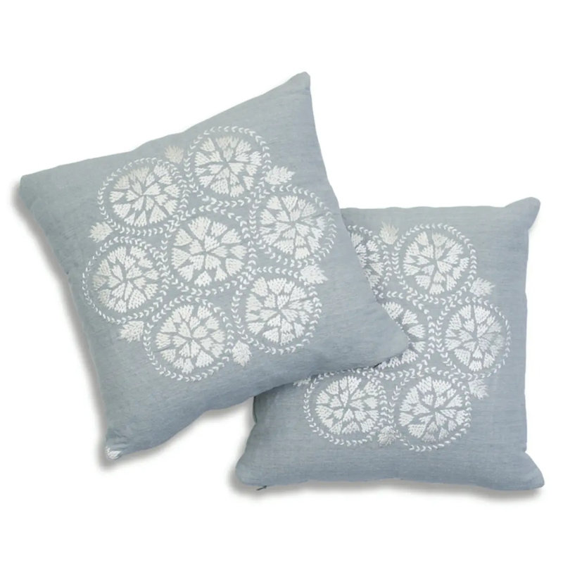 Isla Hand Embroidery Pillow