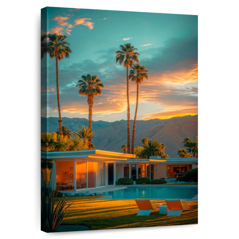 Lilie Palm Springs Golden Sunset, 51" H x 34" W