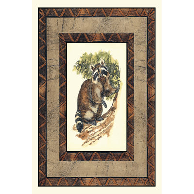 Rustic Raccoon - Wrapped Canvas Painting