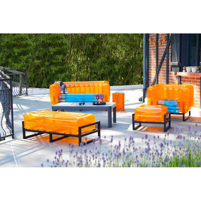 Yomi Outdoor Seat/Back Cushion, Orange
