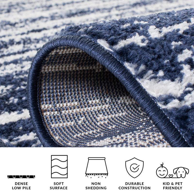 Fairlaine Ombre Area Rug, Rectangle 91 x 152 cm