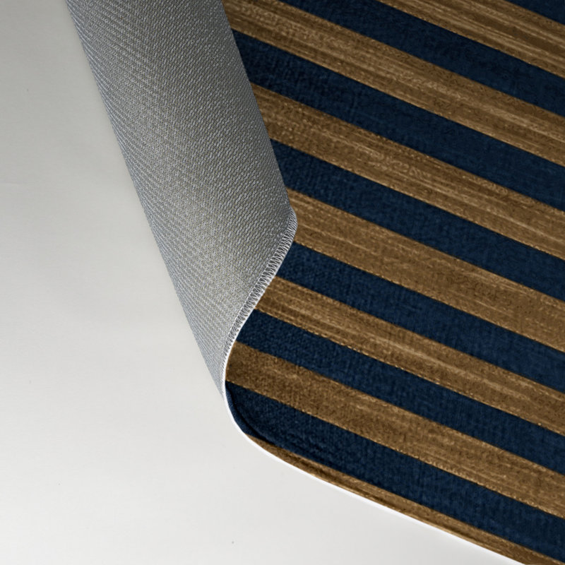 Tapis intérieur / extérieur gris HorizontalStripes, Rectangulaire 3 pi x 5 pi