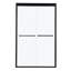 Cabine de douche double coulissante l 48 po x H 76 po H 5/16 po (8 mm), noir mat