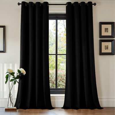 Luxury Crushed Velvet Eyelet sheer Curtain