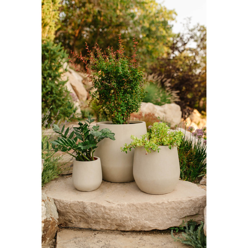 Serene Planter Pot - Bundle, Stone Gray