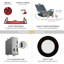 Luminaire encastré NUWATT 4 pouces 2 heures, homologué FIRE, sélectionnable 2700K / 3000K / 3500K / 4000K / 5000K, 900 lumens, à intensité variable, homologué IC, luminaire encastré à DEL noir ultra-mince, sans tenmat, paquet de 6