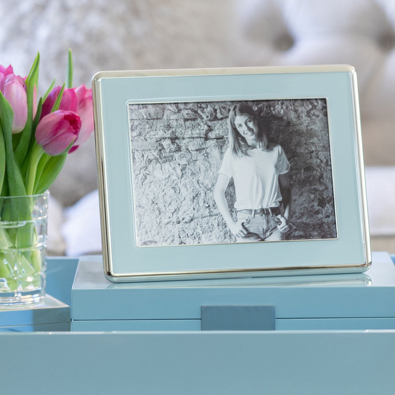 Enamel Picture Frame, 5" x 7", Blue