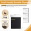 Ensemble de meuble-lavabo simple 16 po avec plateau en céramique Khyla, meuble-lavabo simple mural 16 po avec lavabo en céramique et support de rangement 12 po-1466222037
