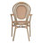 Connally All-Weather Commercial Stacking Paris Chair with Metal Frame-682121595