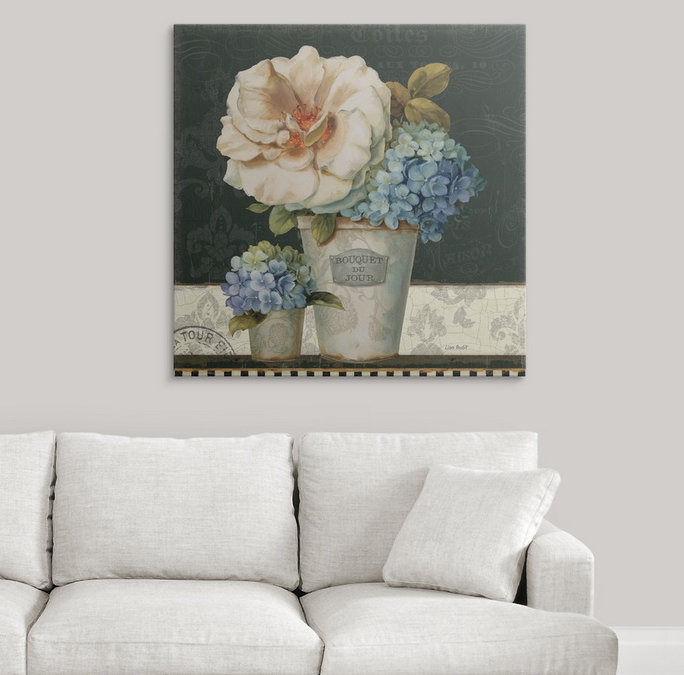 « ii » par lisa audit, impression French Vases, H 35 po x l 35 po x P 1,5 po, Toile