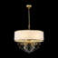 Lustre tambour en cristal 6 lumières Boho