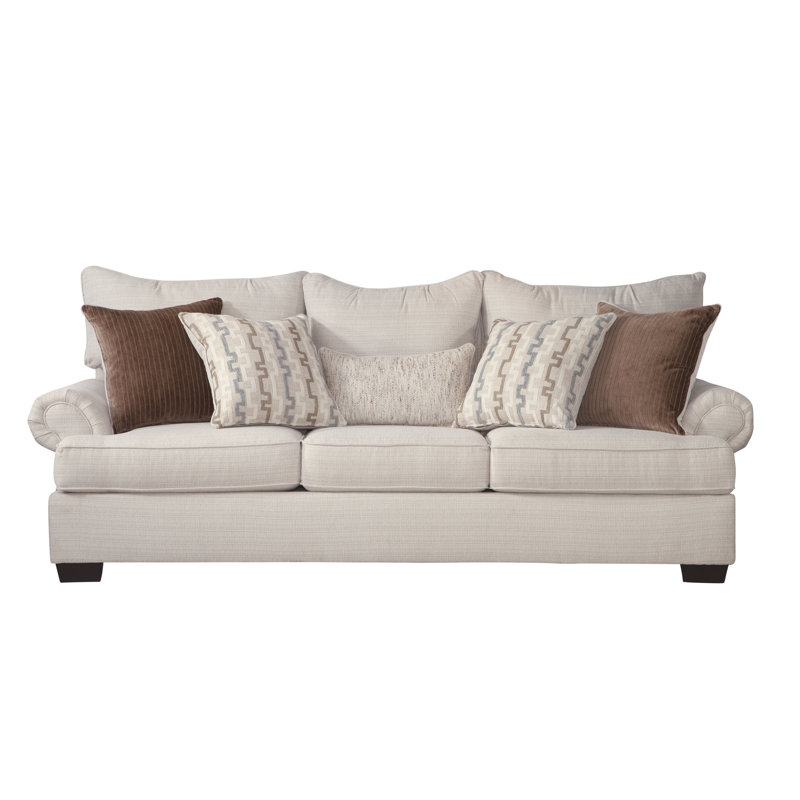 Irma Upholstered 99'' Sofa, Chalk