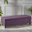 Banc de rangement rembourré avec repose-pieds, parfait pour l'entrée ou le bout du lit, multifonctionnel et peu encombrant -1941638150