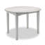 Table de salle à manger à abattants 42 po - finition gris pâle et blanc