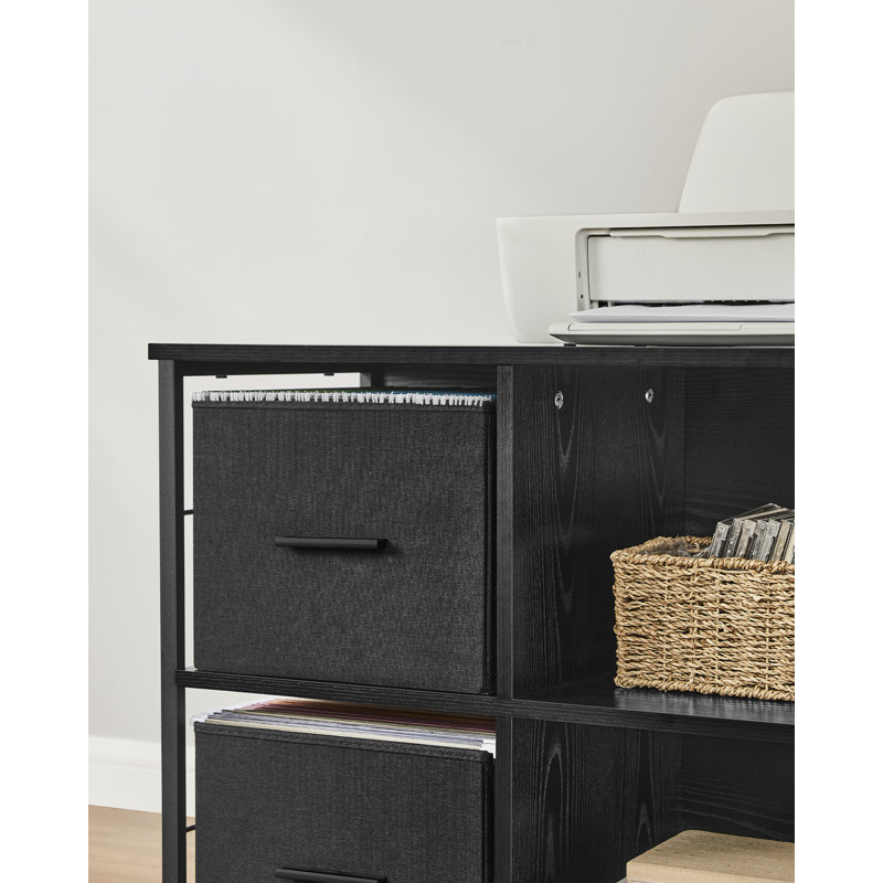 Agapi 73.5cm Wide File Cabinet, Black