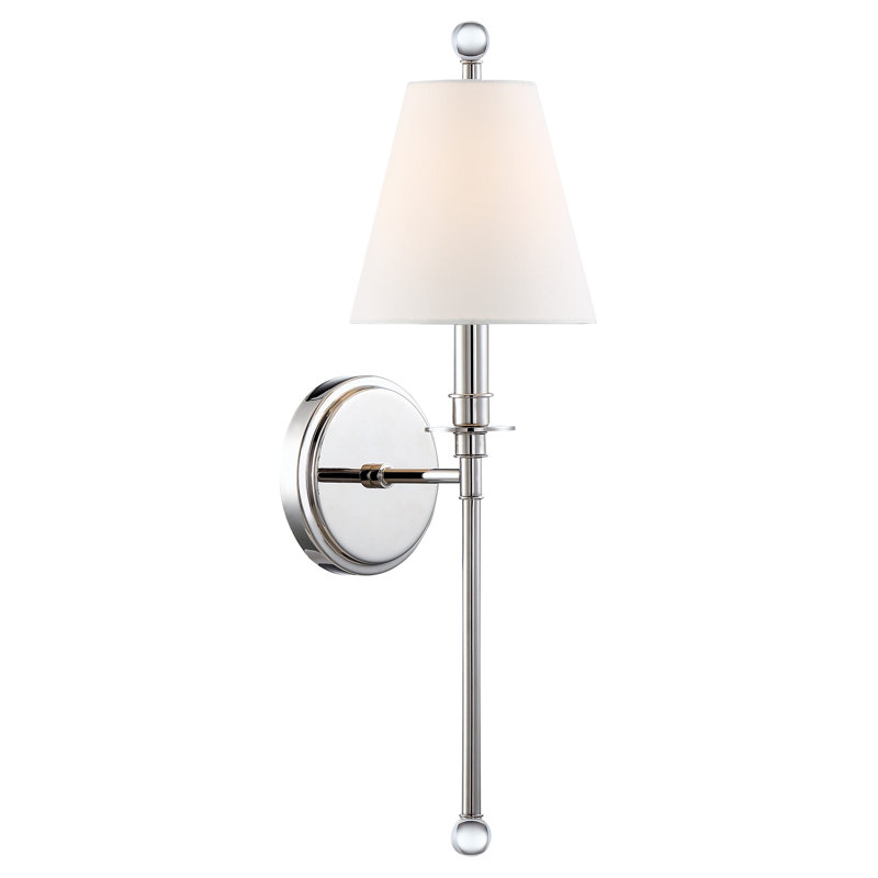 Lumley 6" Sconce, Polished Nickel