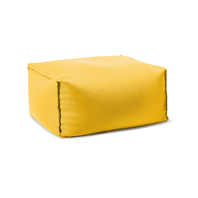 Pouf / repose-pieds intérieur / extérieur Chamonix, Jaune