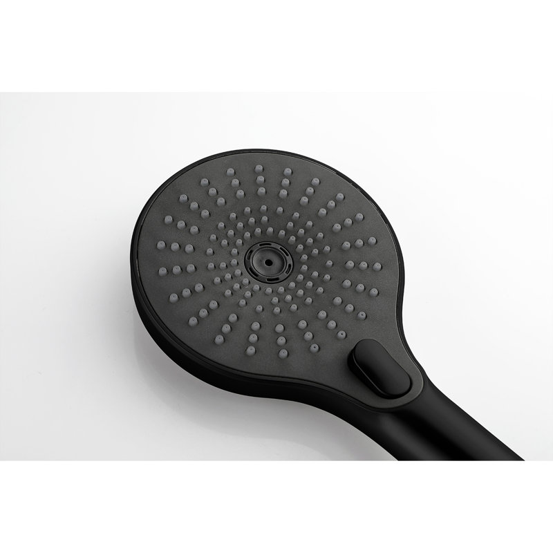Matte Black Handheld Shower With 59-Inch Hose And 28-Inch Slide Bar, Stainless Steel, Powerful Water Flow, Nozzles For Easy Cleaning Bar Hose, Build Long-Term Use