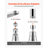 Faucet Aerator 360° Swivel Kitchen Sink Aerator 5-Flow Sprayer Brass Adapter