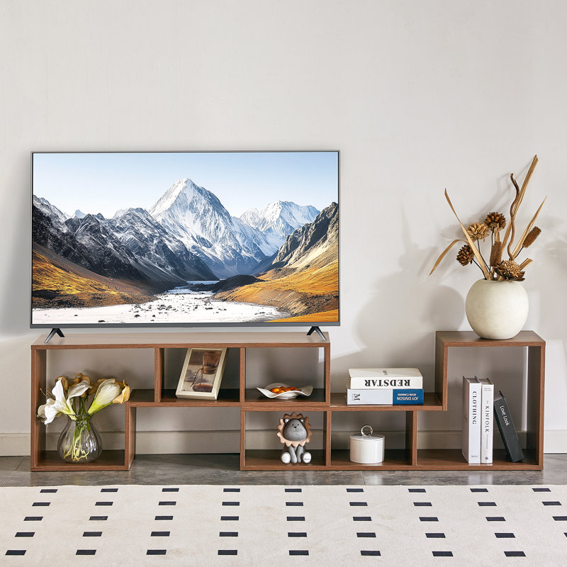 Meuble télé 2pc, Bois d'acacia