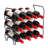 Sorbus 3-Tier Stackable Metal Wine Rack - Holds 12 Bottles (Black)