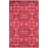 Kouerga Hand Tufted Wool/Viscose Geometric Rug in Red-19661031