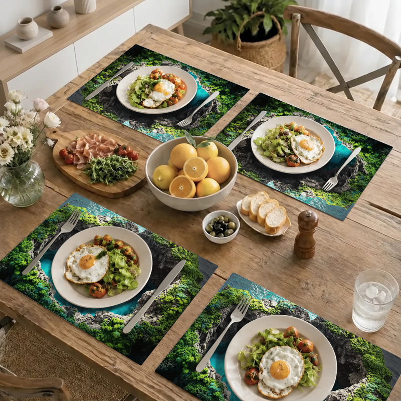 Ensemble de table rectangulaire en polyester