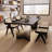 Black Rectangular Solid Wood desks-107627184