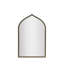 Cassara Arched Vanity Mirror - Brushed Brass, 38 In. H X 24 In. W X 0.75 In. D