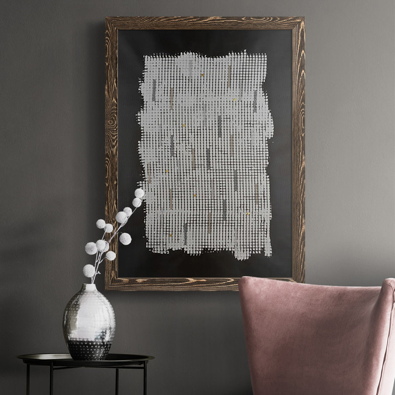 " Bits & Bytes II ", 37.5" H x 27.5" W x 1" D, Walnut