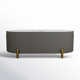 Colour 67" L x 31" W Fluted Freestanding Soaking Acrylic Bathtub with Chrome Drain and Overflow