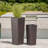 Rattan FLOWER POT - BROWN