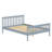 Pine Shaker Bed Full Grey