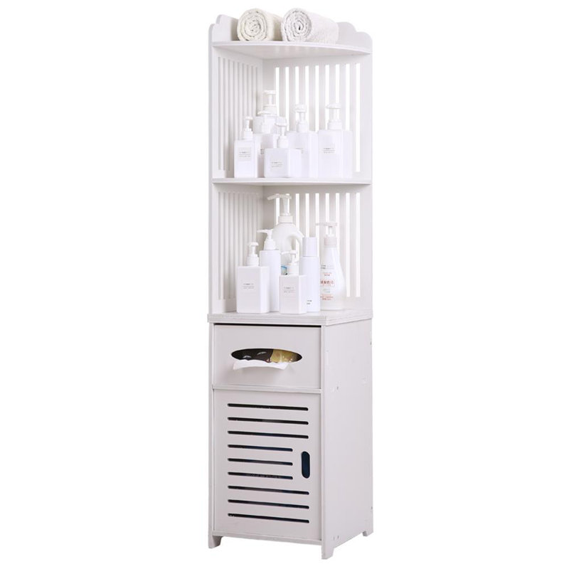 Armoire de salle de bain autoportante h 47 po x l 12 po x l 12 po x p 12 po Sussman