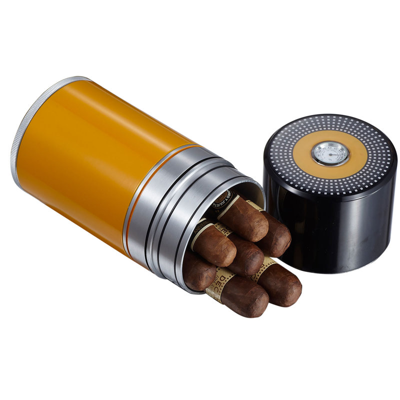 Big Joe Cigar Case, Black/Yellow