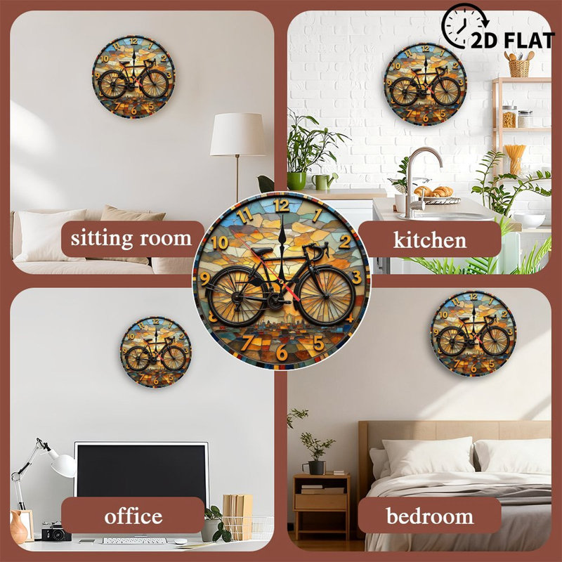 Horloge murale vélo