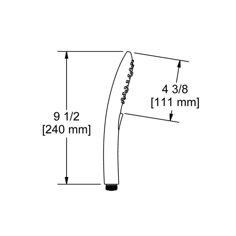 Riobel 4" 4-Function Handshower, Chrome
