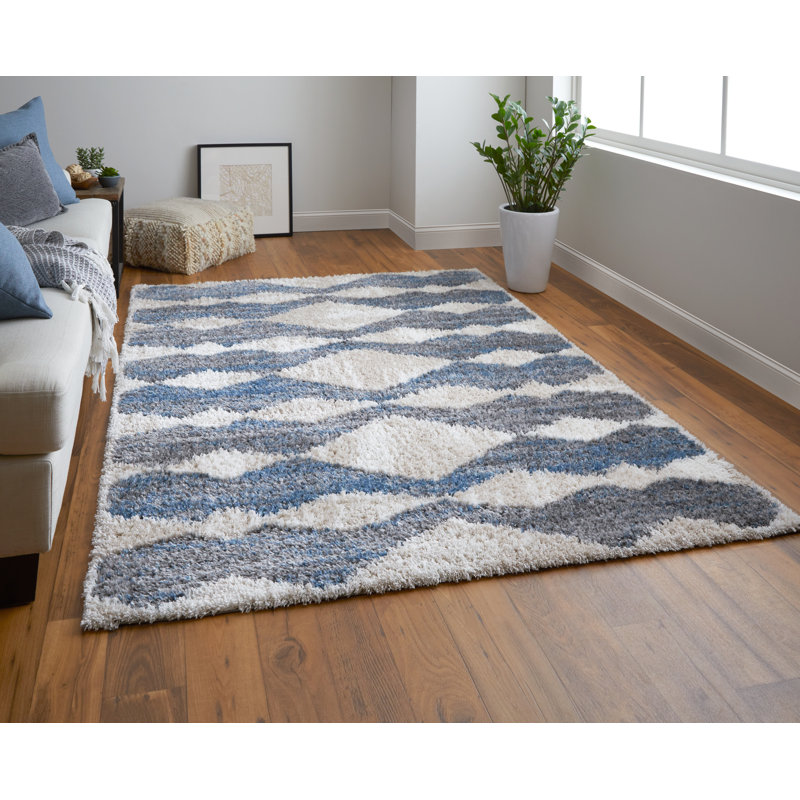 Tapis bohémien et éclectique en polyester Caide, Rectangle 4 pi x 6 pi