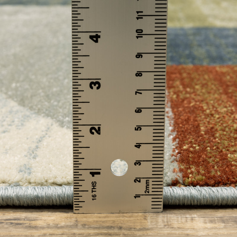Schoeneck Geometric Indoor Rug, Rectangle 7'10" x 10'