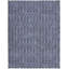8' X 10' Blue And Ivory Geometric Power Loom Washable Area Rug-209384826