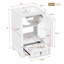 Meuble-lavabo de 20 po avec lavabo en céramique, porte à fermeture en douceur, tablette ajustable en forme de U, tiroir de compartiment et support de porte, style moderne, conception peu encombrante-1164323019