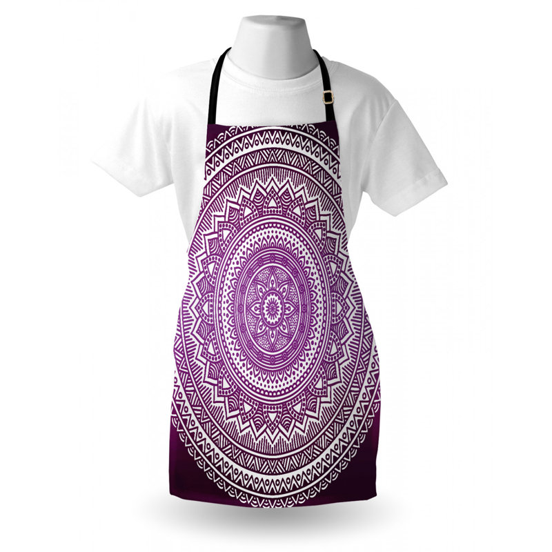 Tablier mandala, Mauve