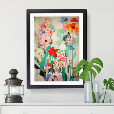 FRM-V0523-931X Flowers Orphism Art Vol.1 - Picture Frame Print
